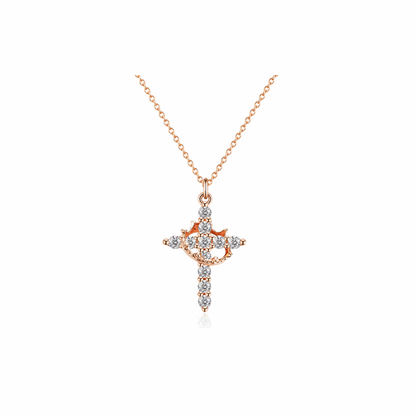 Collar con cruz cristiana